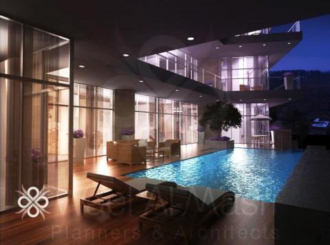 Villa in Dabouq, Amman Design By WMPA - visualized by Arch. Mohammad Al Qarout.                                               